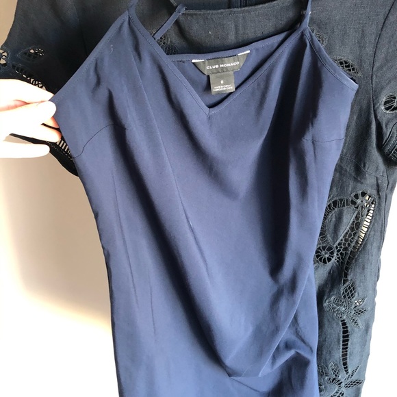 CLUB MONACO Luceenie Eyelet Linen Dress - Picture 7 of 12